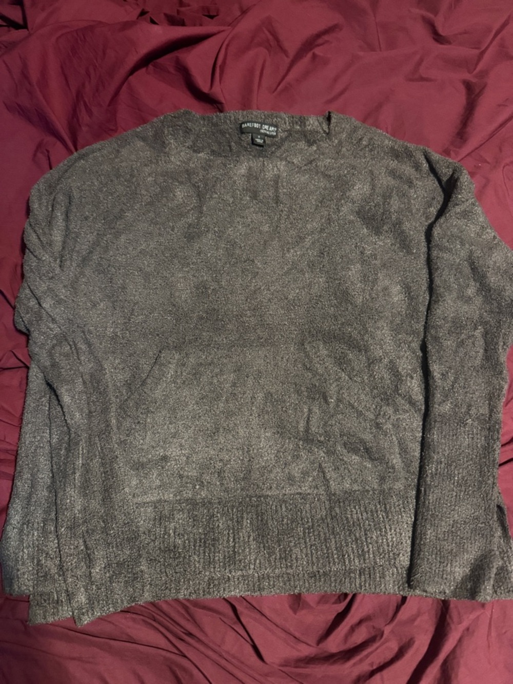 Baatefoot dreams Charcoal Gray Crewneck Sweater with pocket.